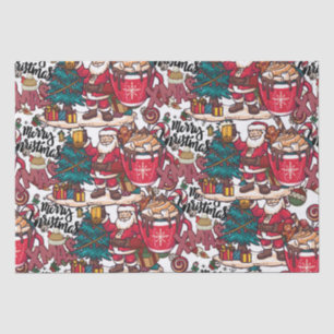 Papel De Seda Feriados Doce Desejos - doce natal feliz