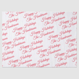 Papel De Seda Feriados Felizes Personalizados