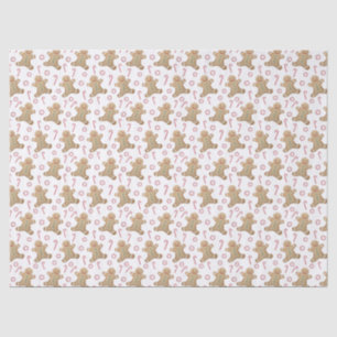 Papel De Seda Feriados Infantis, Gingerbread Man Candy Canis
