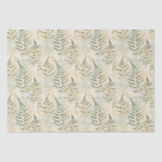 Papel De Seda Fern & Eucalyptus Skeleton Leaf Disoupage Paper