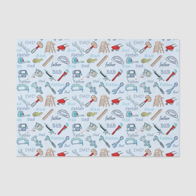 Papel De Seda Ferramentas do dia dos pais (Frente )