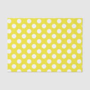 Papel De Seda Festa de Aniversário Amarelo Ensolarado e Pontos B