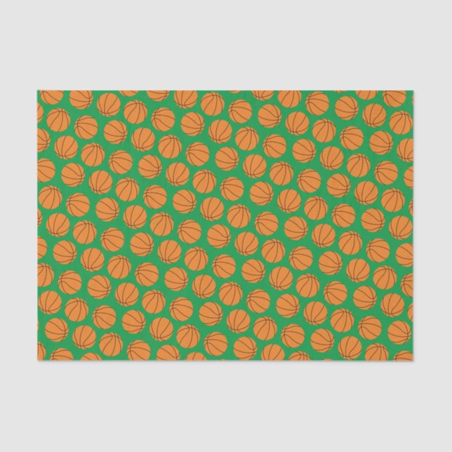 Papel De Seda Festa de aniversário de basquete (Frente )