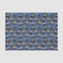 Papel De Seda Festa de aniversário de Caminhões Monstros de Diss