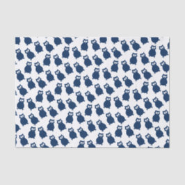 Papel De Seda Festa de aniversário de Corujas Azuis