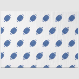 Papel De Seda Festa de aniversário de futebol branco azul