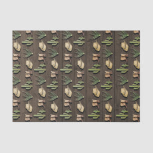 Papel De Seda Festa de aniversário de madeira do rodeio