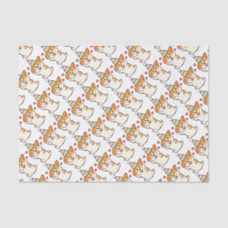 Papel De Seda Festa de aniversário do Corgi