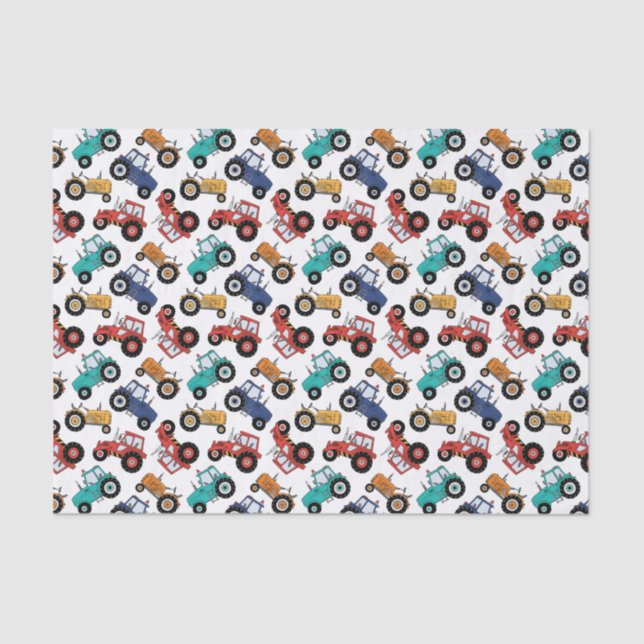 Papel De Seda Festa de aniversário do Trator de Dissociação (Frente )