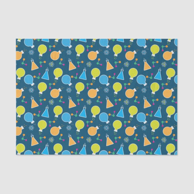 Papel De Seda Festa de aniversário louca do cientista da ciência (Frente )