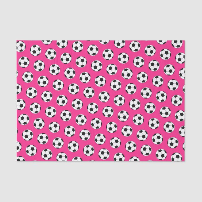 Papel De Seda Festa de aniversário Rosa de Esporte (Frente )