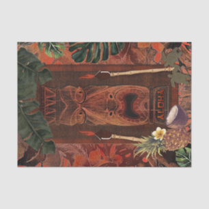 Papel De Seda Festa de Aniversário Vintage Tiki Aloha Havaiano L