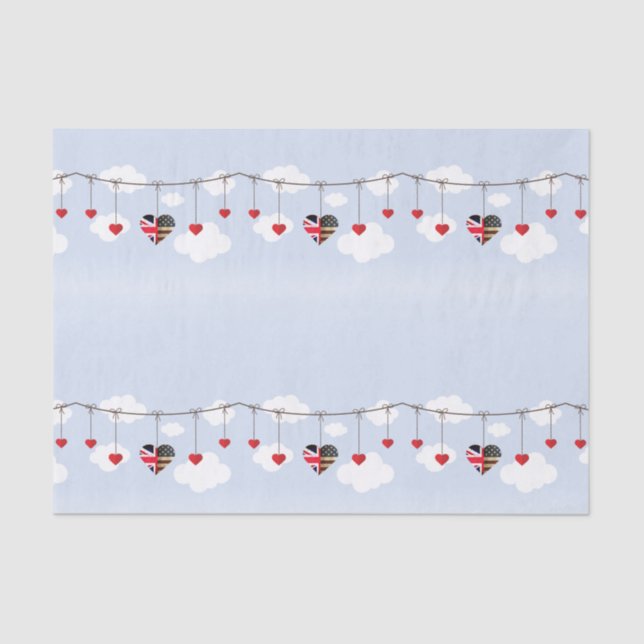 Papel De Seda Festa de casamento real (Frente )