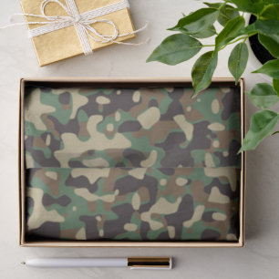 Papel De Seda Festa de Celebração Militar Camuflagem GI