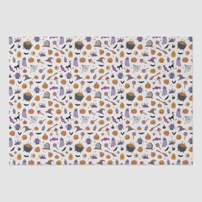 Papel De Seda Festa de Halloween (Frente )
