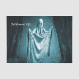 Papel De Seda Festa de Halloween Assustadora Ghost Dark Blue Nig