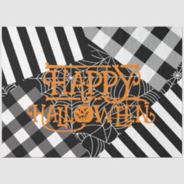 Papel De Seda Festa de Halloween de Remendo de Teia de Aranha Pr