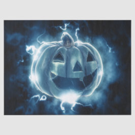 Papel De Seda Festa de Halloween Mau Blue Pumpkin Horror Assusta