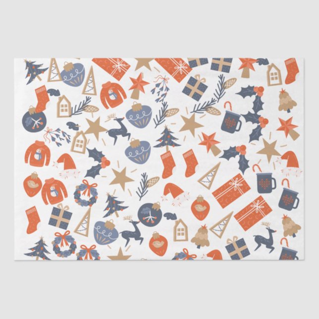 Papel De Seda Festa de Natal (Frente )