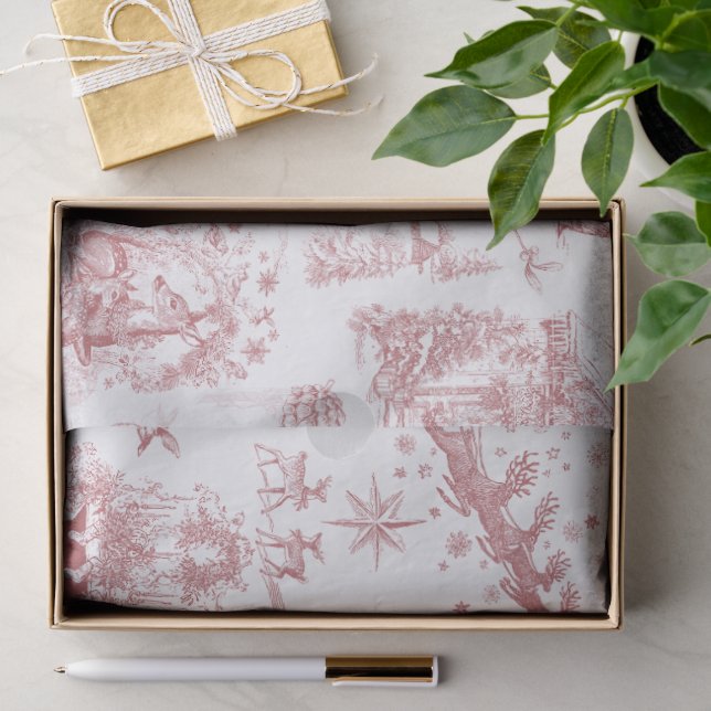 Papel De Seda Festa de Natal Chinoiserie (Presente)
