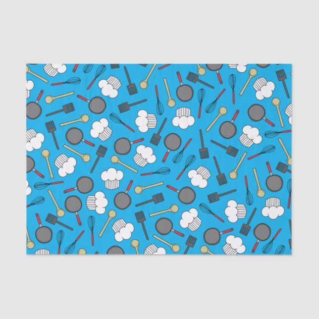 Papel De Seda Festa de primeiro aniversario de Cozinhar de Chef (Frente )