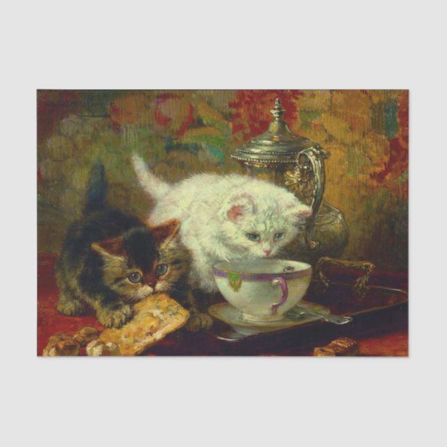 Papel De Seda Festa de Tea Kittens (Frente )