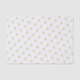 Papel De Seda Festa Floral da Flor Amarela Branca