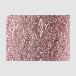 Papel De Seda Festa Glamourosa em Metalizado Líquido Rosa Dourad