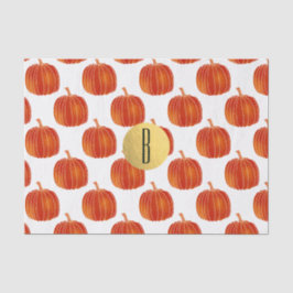 Papel De Seda Festa Personalizada Dourada Glam Laranja Brilhante