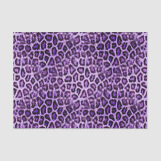 Papel De Seda Festa Rosa com Impressão de Leopardo Roxo Fofa