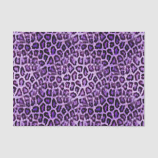 Papel De Seda Festa Rosa Impressão Animal Leopardo Roxo Fofo
