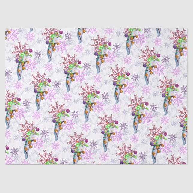 Papel De Seda Festive Axlotl (Frente )