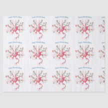 Festive Neuron Pattern – Santa’s Favorite Nurse