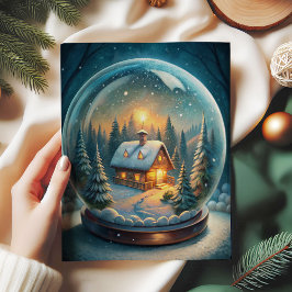 Papel de seda festivo de Natal com azevinho e pinh