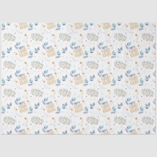 Papel De Seda Festivo Menorah Hanukkah