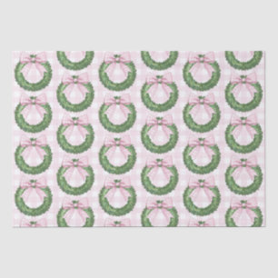 Papel De Seda Fia de pré-disquete com Arco Gingham rosa