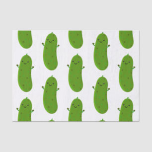 Papel De Seda Figura de desenho animado de picles feliz