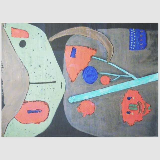 Papel De Seda Figura do Teatro Oriental, Paul Klee (Frente )