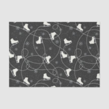 Figura Skates patinando em cinzas quase pretas