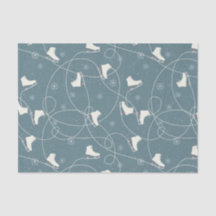 Figura Skates que patinam em azul de zimbro