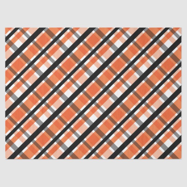 Papel De Seda Filadélfia Esportiva Ventilador Laranja Xadrez Bra (Frente )