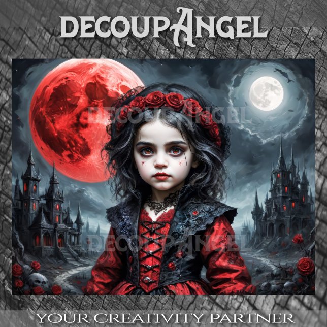 Papel De Seda Filha das Luas Duplas - Decoupage - (Criador carregado)