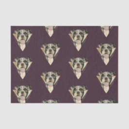 Papel De Seda Filhote de cachorro bonito com teste padrão