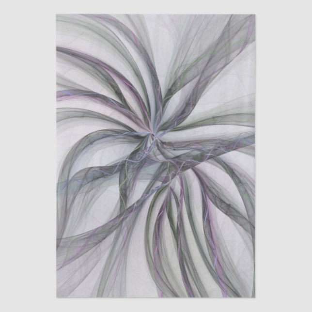 Papel De Seda Filigree Motions Modern Abstract Swinging Fractal (Frente )