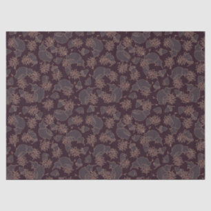 Papel De Seda Fio de aves no escuro e elegante