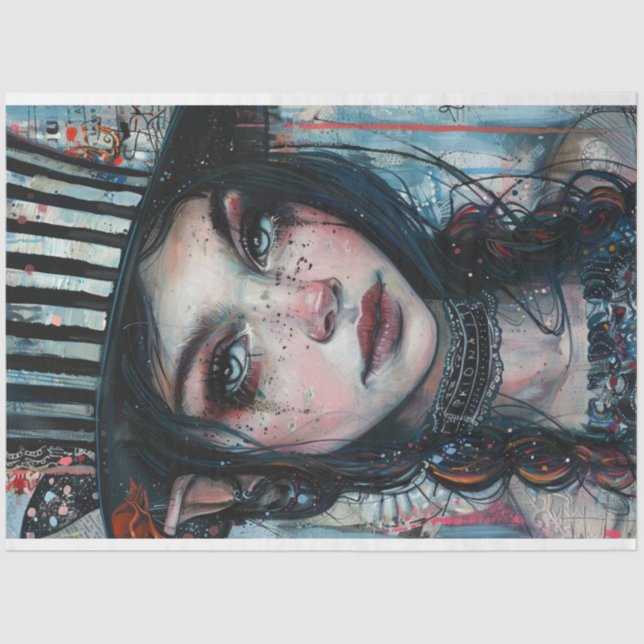 Papel De Seda Fiona De Jester Whimsical Decoupage (Frente )