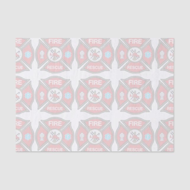 Papel De Seda Fire Rescution Maltês Cross Tissue Paper (Frente )