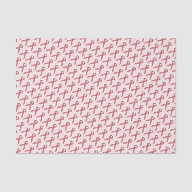 Papel De Seda Fita Padrão Rosa (Frente )