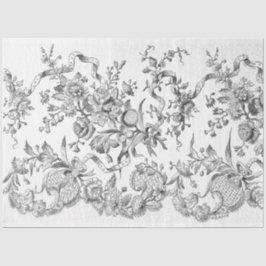 Papel De Seda Fita Preta e Branca