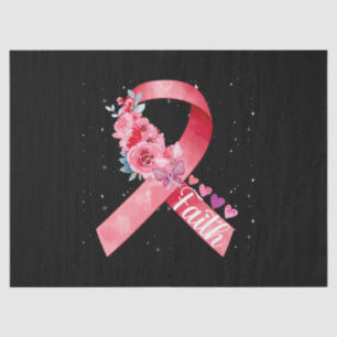 Papel De Seda Fita Rosa de Consciência do Cancer da Mama